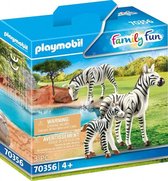 Family Fun: 2 zebra's met baby (70356)