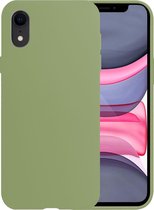 iPhone XR Hoesje Siliconen Case - iPhone XR Hoes Cover - Groen