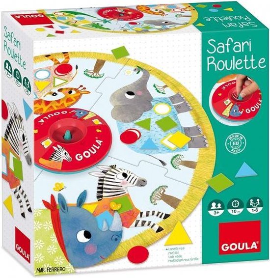 Afbeelding van het spel kinderspel Safari Roulette 43-delig