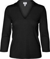 Vero Moda VMRARE 34 V-NECK TOP - Black Black