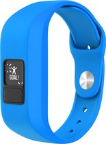 Strap-it Siliconen sport bandje - geschikt voor Garmin Vivofit 3 / Vivofit jr 1/2 - blauw