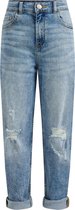 WE Fashion Meisjes mom fit jeans met destroyed details