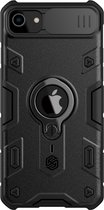 Nillkin Armor CamShield Back Cover - Geschikt voor iPhone SE (2022/2020), iPhone 8 / 7 Hoesje - Zwart