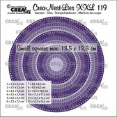 Crealies - Crea-Nest-Lies Xxl Snijmallen Cirkels Met Vierkante Gaatjes