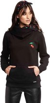 Pussy Deluxe Hoodie/trui -M- Cherries Shawl + Hairband Zwart