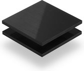 HDPE zwart 6 mm - 70x70cm