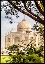 Poster van de mooie Taj Mahal - 13x18 cm