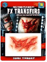 Tinsley Horror 3D Tattoo Keelwond ( Sore Throat ) Halloween | Wond