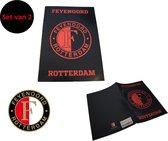 Feyenoord Schoolschriften A4 Lijn - Zwart / Rood - Voetbal - School - Papier - Set van 2 Schriften