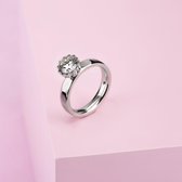Melano Twisted Sunny Side Up ring set - zilverkleurig - dames - maat 64