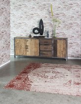 Vloerkleed Brinker Carpets Meda Wine Red - maat 200 x 300 cm