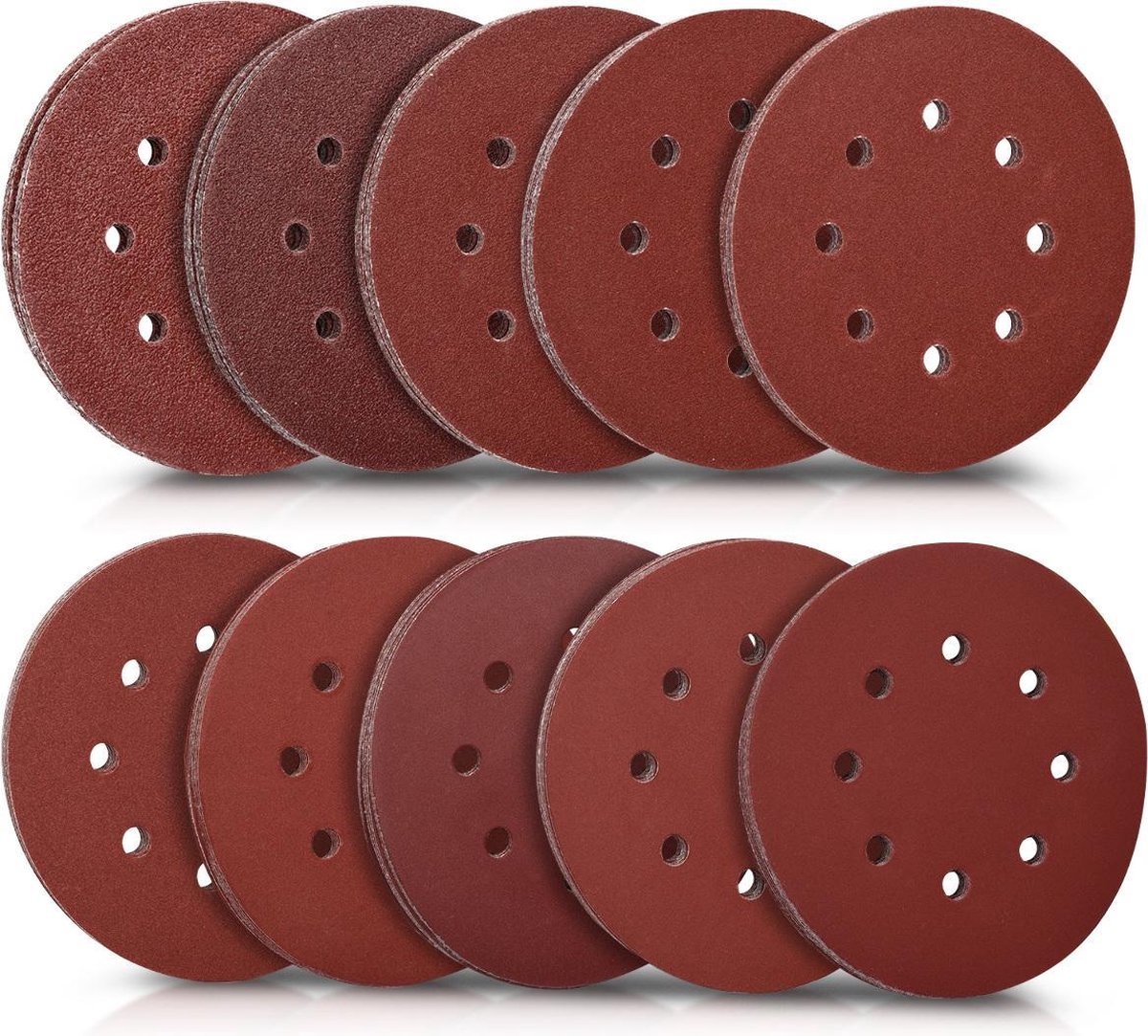 sec pour outils rotatifs de meuleuse avec plaque de dossier 1/4 Lot de 100 tampons pour disques de ponçage disques de ponçage changement rapide ronds rouges 75 mm papier abrasif 