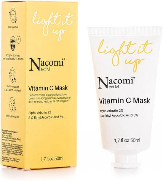 Nacomi Brightening Face Mask With Vitamin C Light It Up 50ml.