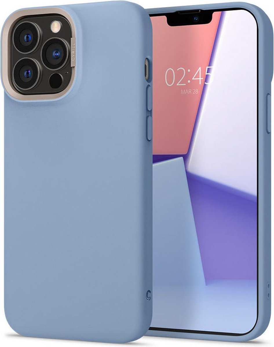 Spigen Cyrill Color Brick Apple iPhone 13 Pro Max Hoesje Blauw
