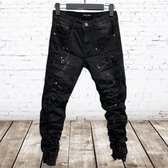 Skinny jeans zwart 96872