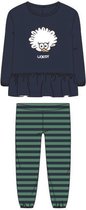 Woody pyjama baby - donkerblauw - highlander koe - kip - 212-3-WPG-V/885 - maat 80