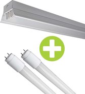 LED TL Armatuur 150cm (dubbel) met reflector | Incl. 2x LED TL Buis 22W - 4000K - Naturel wit (840)