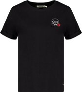 DEELUXE T-shirt met schedeldetail ROSE Black
