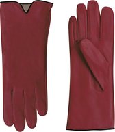 Laimböck Leren handschoenen dames model Sirmione  Kleur: Rood, Maat: 7