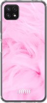 6F hoesje - geschikt voor Samsung Galaxy A22 5G -  Transparant TPU Case - Cotton Candy #ffffff