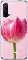 6F hoesje - geschikt voor OnePlus Nord CE 5G -  Transparant TPU Case - Pink Tulip #ffffff