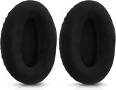 kwmobile 2x fluwelen oorkussens geschikt voor Sennheiser HD600 / HD650 / HD545 / HD580 koptelefoons - Kussens voor over-ear-koptelefoon in zwart