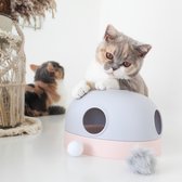 MS! Hola Cat Toy - 3-in-1 Interactief Kattenspeelgoed - Stimuleert het jachtinstinct – in 2 kleuren combinaties - Roze/Paars