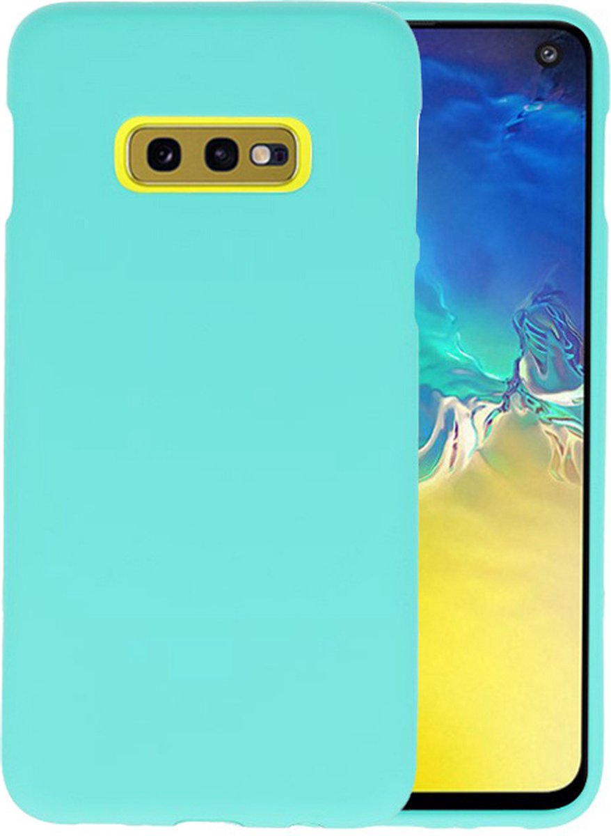 BackCover Hoesje Color Telefoonhoesje voor Samsung Galaxy S10e - Turquoise
