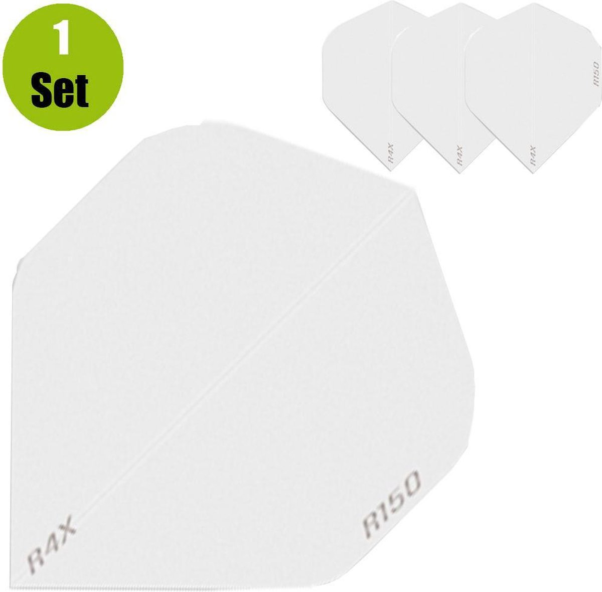 Ruthless R4X HD150 Dartflights - Wit- ()