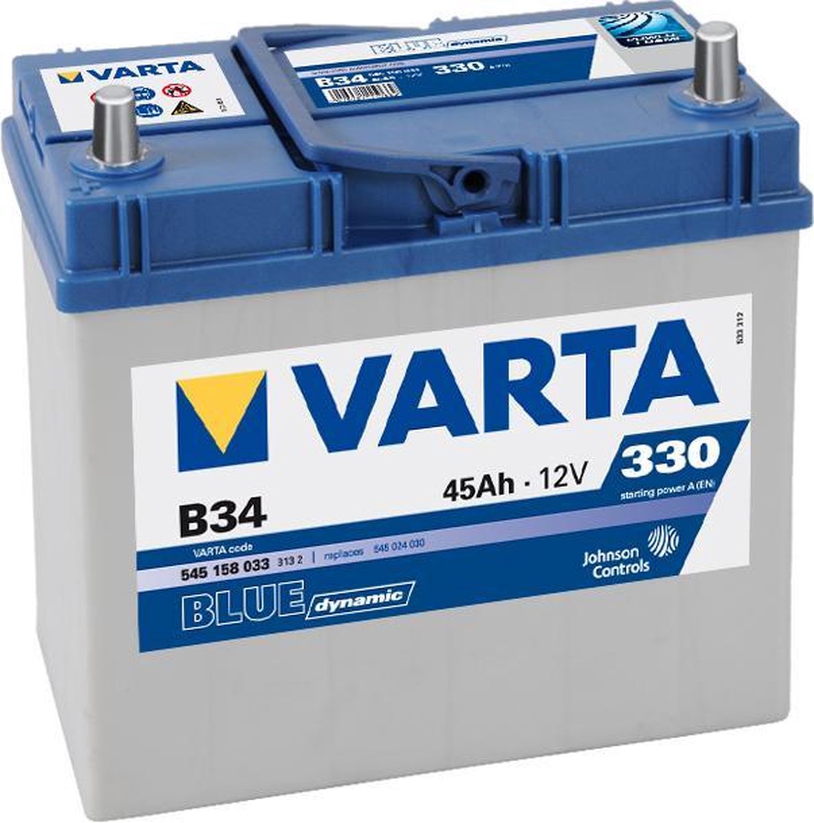 Varta B33. Autobatterie Varta 45Ah 12V
