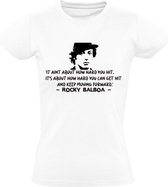 Rocky Balboa Dames t-shirt |sylvester stallone | bokser | boksen | boxing | Wit