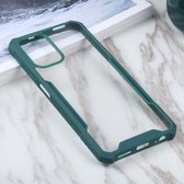 Voor Xiaomi Redmi Note 10 4G/10S acryl + kleur TPU schokbestendig hoesje (donkergroen)