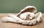 Decoratie beeldje Hondje in vleugels 18 cm