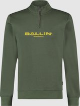 Ballin Amsterdam -  Heren Regular Fit   Sweater  - Groen - Maat XL