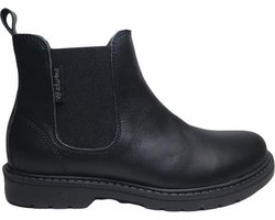 Naturino elastiek effen lederen chelsea laarsje Piccadilly zwart mt 30
