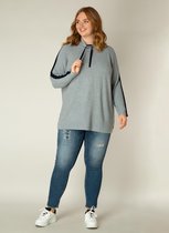 YESTA Vaan Jumpers - Grey Melange - maat 1(48)