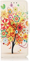 Samsung Galaxy A03s Hoesje Portemonnee Book Case Tree Print