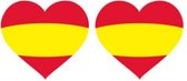 Stickers Vlag Spanje (2 uds) Hart