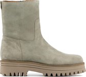 BiBi Lou Vrouwen Suède       Enkellaarsjes / Laarzen / Damesschoenen 815T60 - Taupe - Maat 40