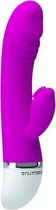 Dubbele Stimulatie Vibrator Pretty Love David Lila Wit (11,5 cm)