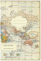 notitieschriften met reisthema 64 pagina's set van 3 stuks