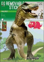 muursticker Dino junior A3 PVC groen 2-delig