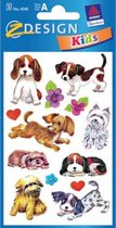 stickers Honden junior 7,6 x 12 cm papier 26 stuks