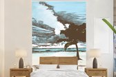 Behang - Fotobehang Palmboom - Strand - Zee - Breedte 195 cm x hoogte 300 cm