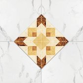 3 sets zelfklevende vloer waterdicht slijtage hoek stickers woonkamer badkamer vloer baksteen decoratie stickers, specificatie: standaard mat (B2)