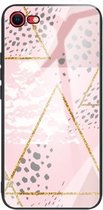 Marmer Gehard Glas Achterkant TPU Grenshoes Voor iPhone SE (2020) (HCBL-21)