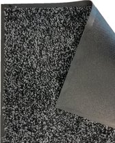 Ikado Katoenen droogloopmat op maat zwart 58cm, ecologisch 58 x 500 cm