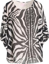 Cassis - Female - Soepele blouse in viscose en zijde met een print  -