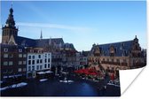 De grote markt in de Nederlandse stad Nijmegen Poster 30x20 cm - klein - Foto print op Poster (wanddecoratie woonkamer / slaapkamer) / Europese steden Poster