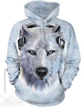 Hoodie White Wolf DJ XL